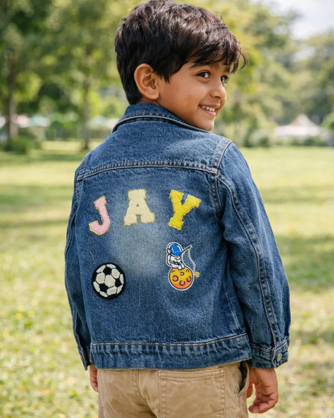 Customised Kids Denim Jacket