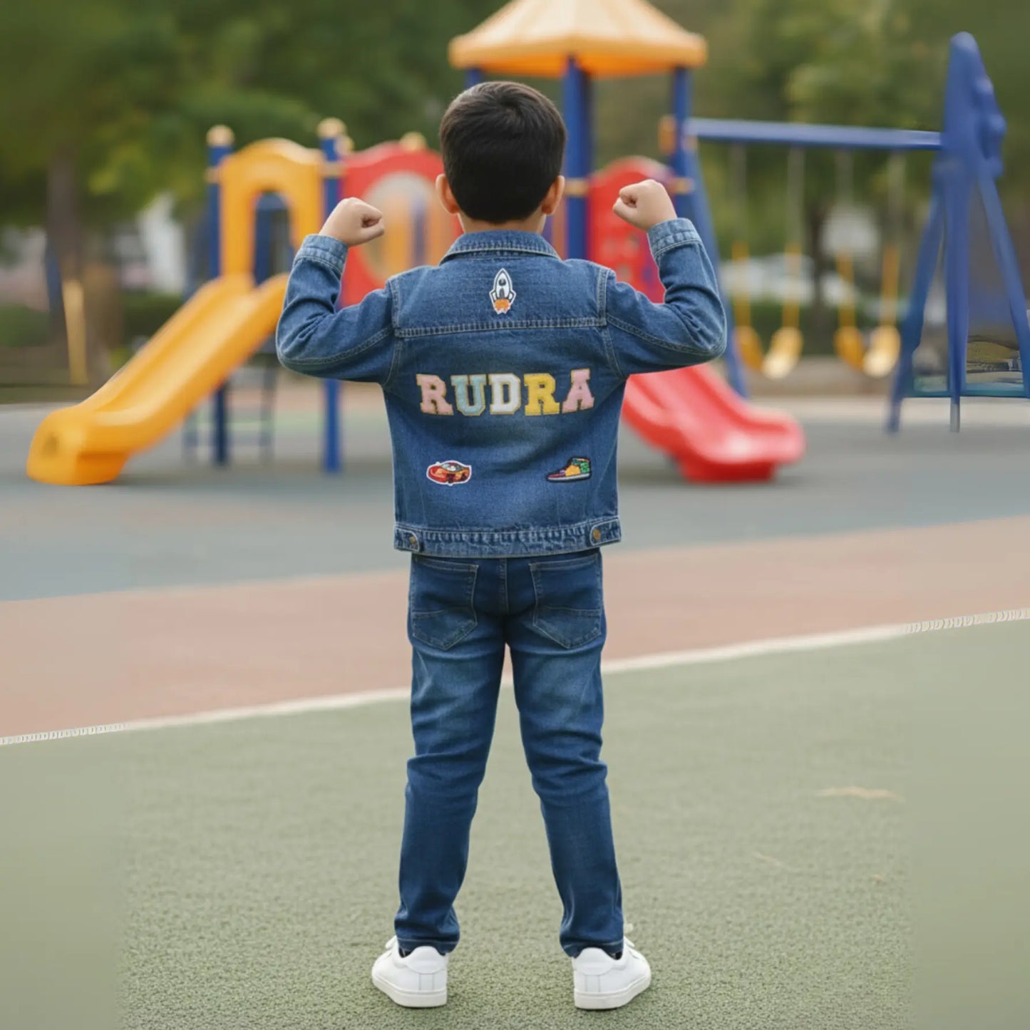 Customised Kids Denim Jacket