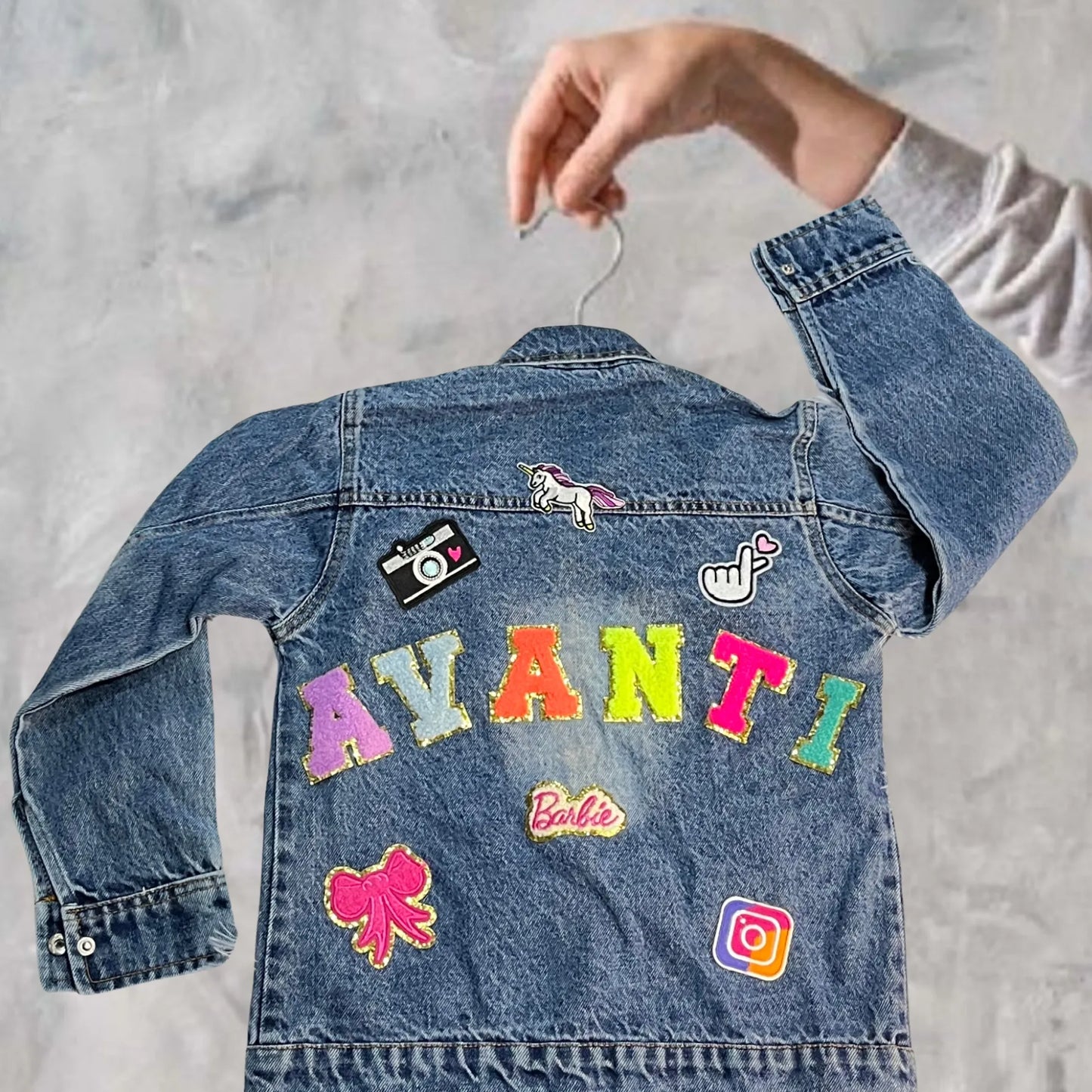 Customised Kids Denim Jacket